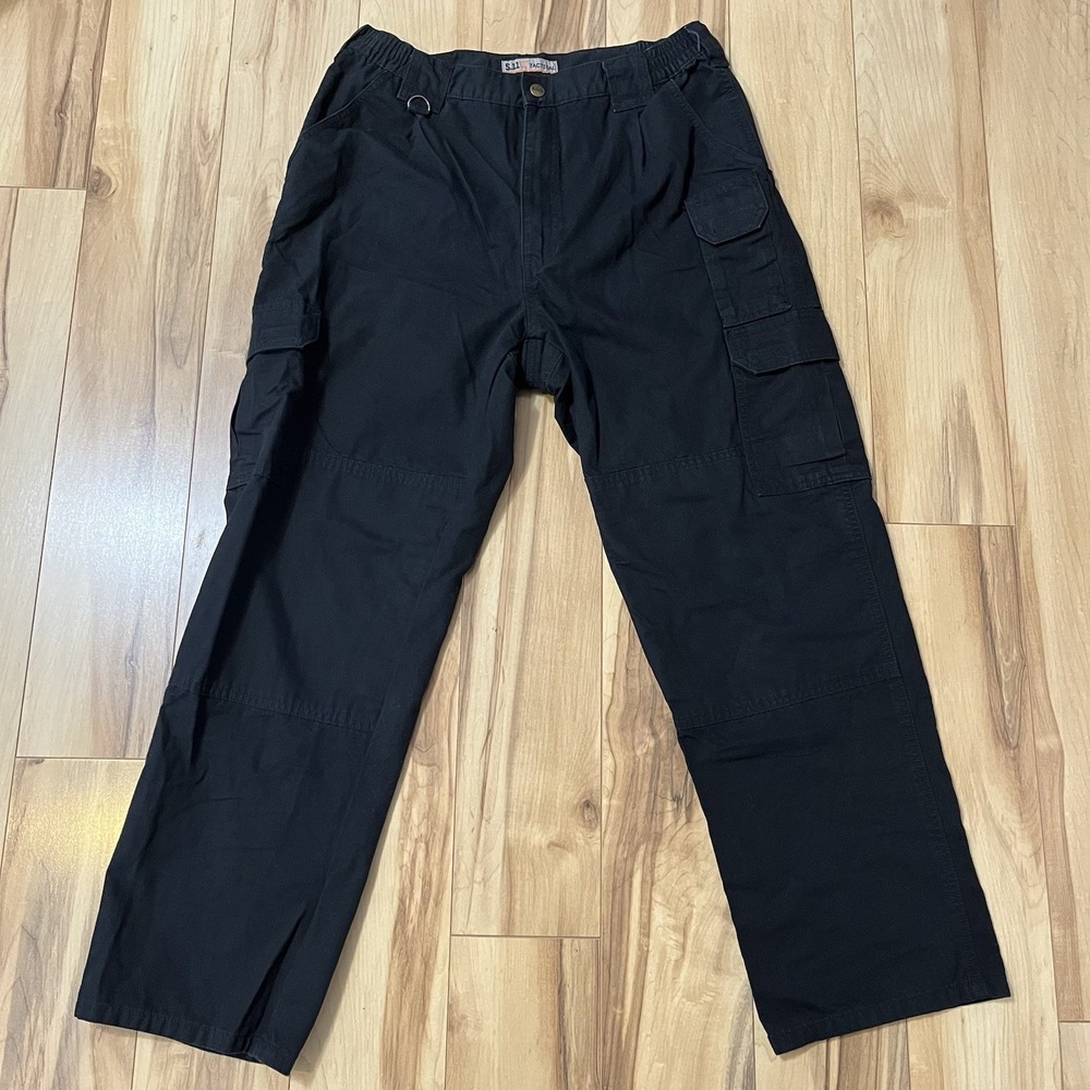 5.11 Tactical Mens Relaxed Fit Original Cargo Pants 34x30 Black EMT Work Pant